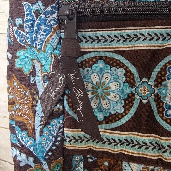 Vera Bradley Brown and Blue Floral Garment Bag - Picture 6 of 7
